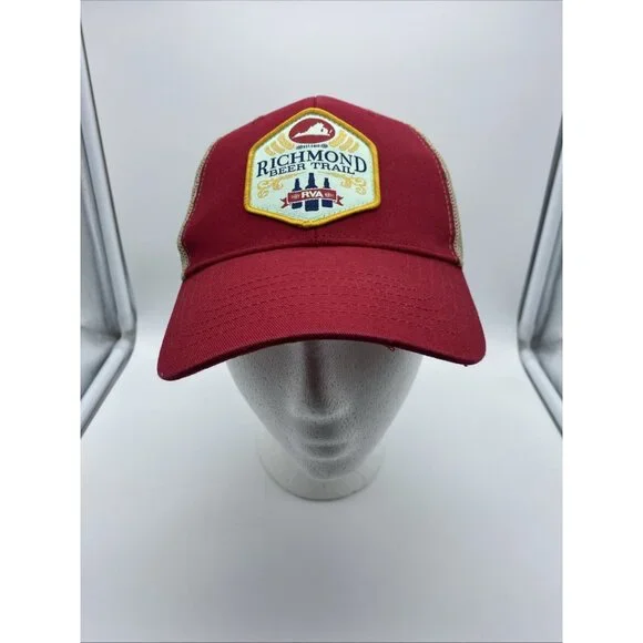 Richmond Beer Trail Red Cap Trucker Hat Snap-back RVA Brewery - Picture 1 of 9